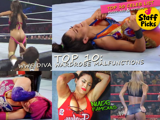 Wwe Beach Sex Hd - Top 10: WWE diva wardrobe malfunctions (nipslips, pussy slips, ass ...