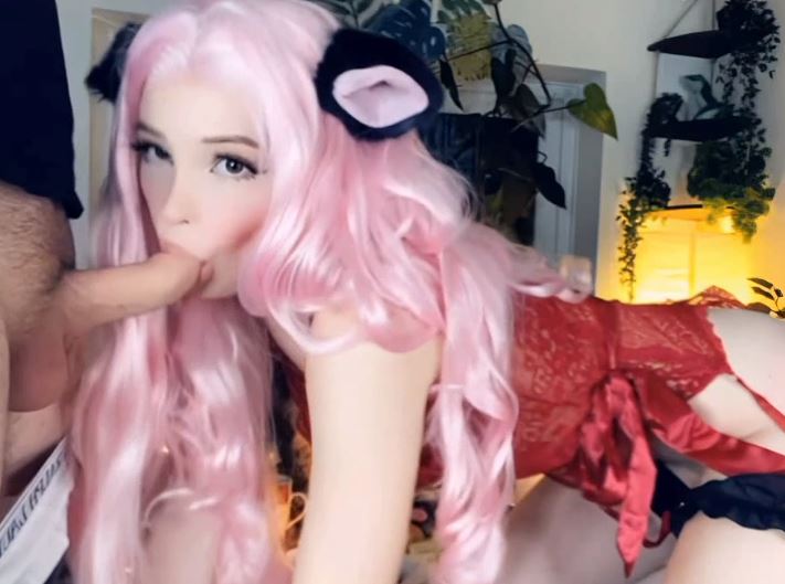 Cosplayer Belle Delphine does her first porn - blowjob on camera -  Celebrity nude