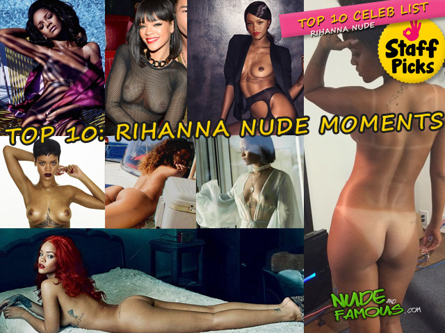Rihanna Topless On Beach Nude - Top 10: Rihanna nude moments (collection)